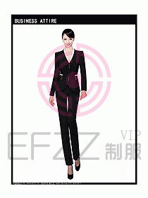 女秋冬職業裝設計圖920