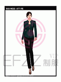 女秋冬職業裝設計圖925