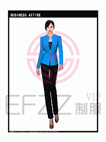 女秋冬職業裝設計圖927