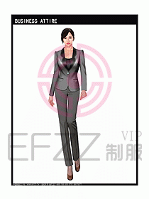 女秋冬職業裝設計圖936