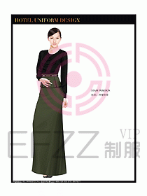 西餐咨客制服設計圖332