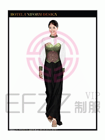 西餐咨客制服設計圖333