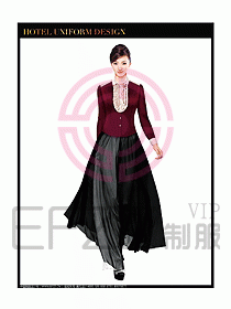 西餐咨客制服設計圖335