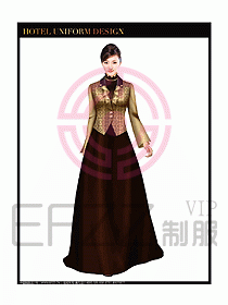 西餐咨客制服設計圖340