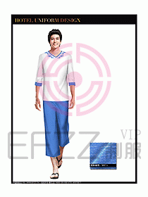 桑拿spa按摩技師制服設計圖798