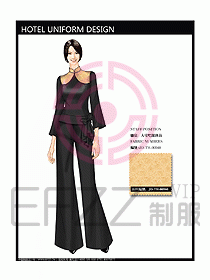 桑拿會(huì)所服務(wù)員制服設(shè)計(jì)圖279