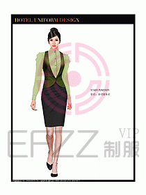 桑拿會所服務員制服設計圖296