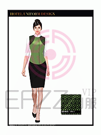 桑拿會所服務員制服設計圖305