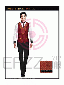 酒店西餐服務員制服設計圖832