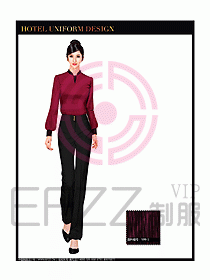 酒店西餐服務員制服設計圖838