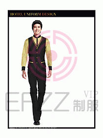 酒店西餐服務員制服設計圖848